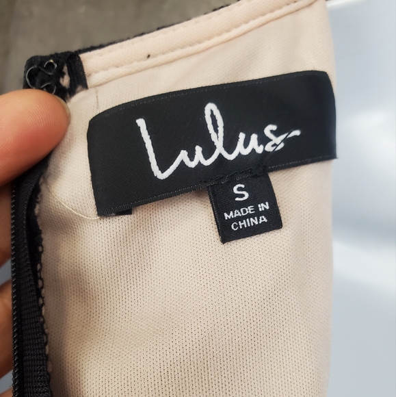 Lulu's Amora Black Wide Leg All Lace Eyelash Scallop Hem Jumpsuit - Picture 10 of 12